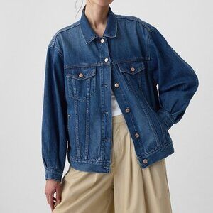 Gap x Doen Oversized Icon Denim Jacket, Size Medium